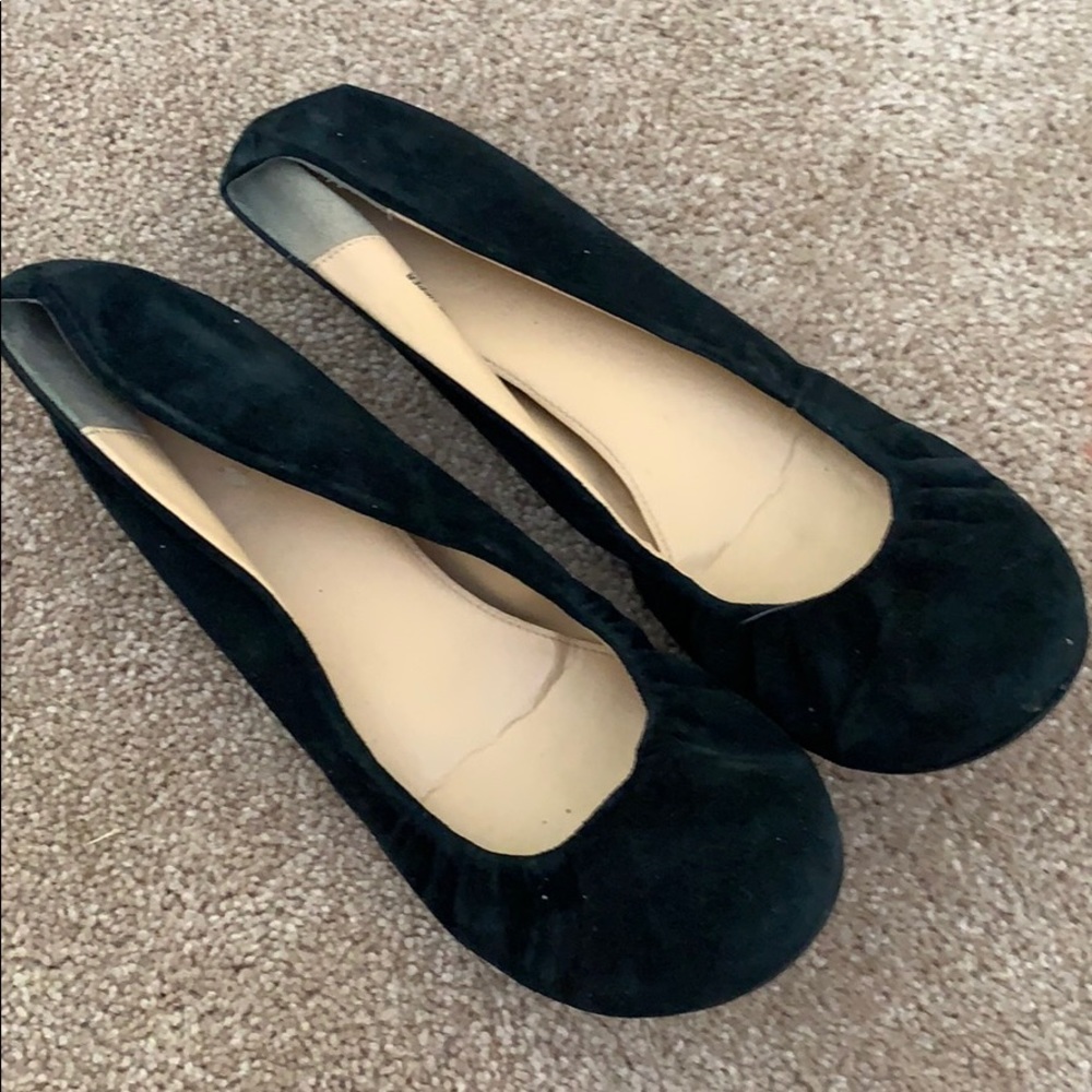 Black J.Crew Flats